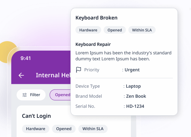 QHRM People Support Desk Web Interface