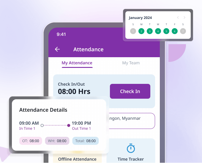 QHRM Attendance Management Mobile App
