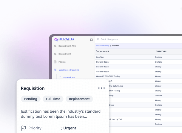QHRM Workforce Strategy Web Interface